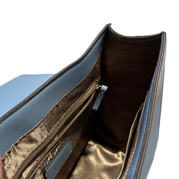 IMAN Global Chic convertible flap handbag with a floral design on the flap - Picture 7 of 14